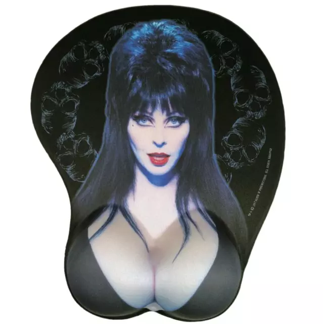 Kreepsville Elvira Mistress de La Foncé Seins Tapis Souris Poignet Gel Nip Goth