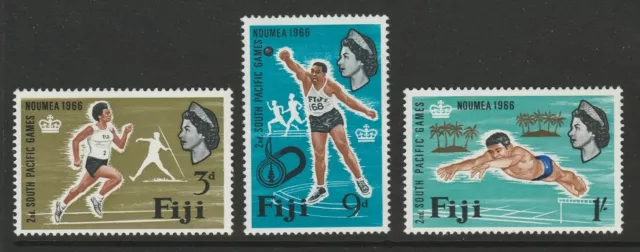 Fiji 1966 South Pacific Games set SG 356-358 Mnh.