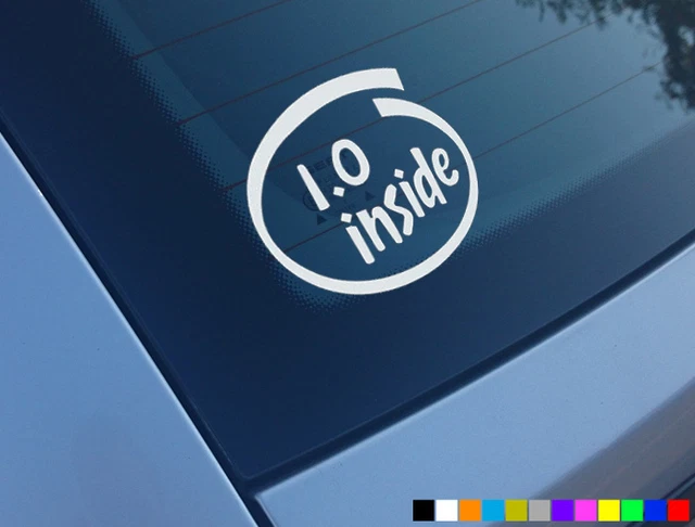 thumbnail image 2 of "Only A 1.0 Litre" Funny Car Sticker – Honest Engine Size Decal For Corsa, Saxo, Small Cars – Multi, UK Made 2 of 4