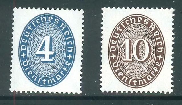 Deutsches Reich Dienst Mi-Nr. 130-131 X ** postfrisch - Mi. 110,-