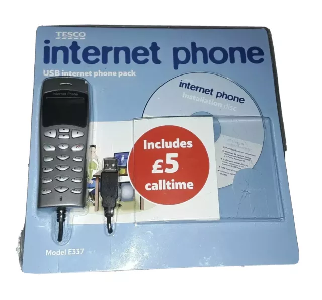 TESCO USB WIRED INTERNET PHONE TELEPHONE for HOME PC E337 brand new and Sealed