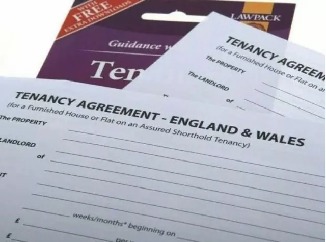 New Assured Shorthold Tenancy Agreement for furnished house or flat