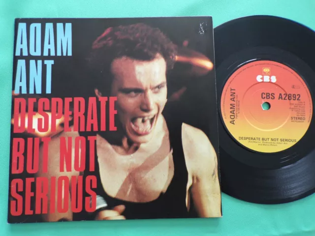 ADAM ANT - Desperate But Not Serious 7" vinyl single PLAY GRADED Ex+