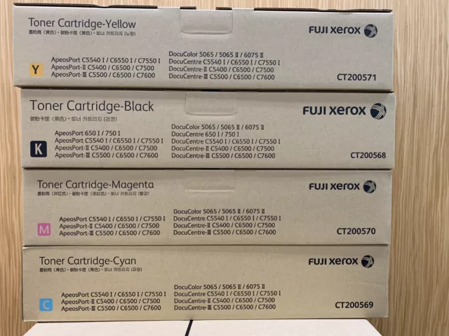 Genuine Fuji Xerox CT200568 CT200569 CT200570 CT200571 Toner cartridges