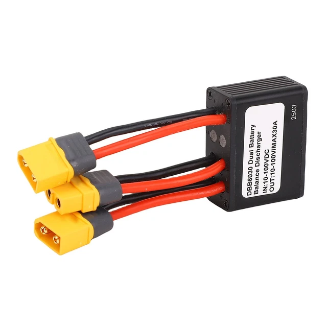 DUAL BATTERY PARALLEL Module Adapter 30A Aluminum Alloy Double Battery ...