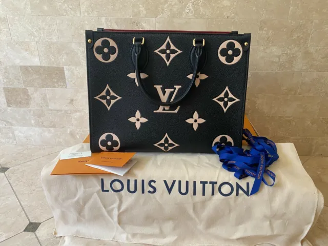Louis Vuitton OnTheGo MM Monogram Empreinte Turtledove Cream Giant