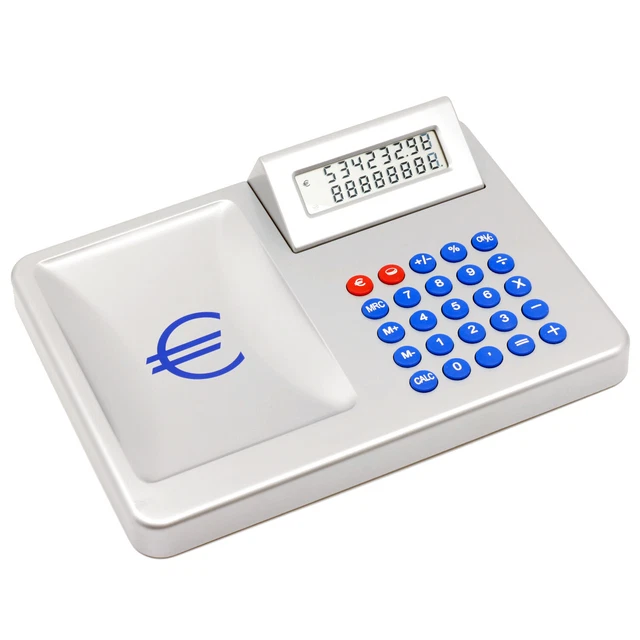 Calculadora Sobremesa Sogo Ss-211-eur Con Doble Pantalla Para Mostrador