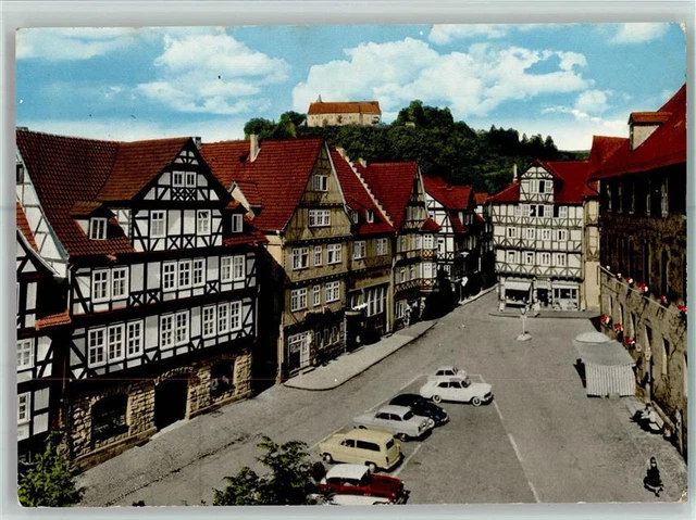 40110723 - 3509 Spangenberg Marktplatz mit Blick auf das Schloss
