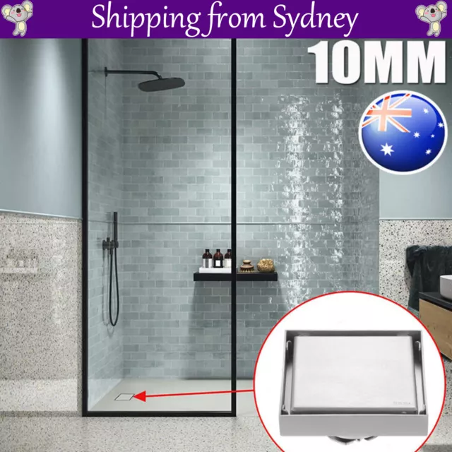 100MM Square Stainless Steel Bathroom Shower Grate Drain Tile Insert Floor Waste