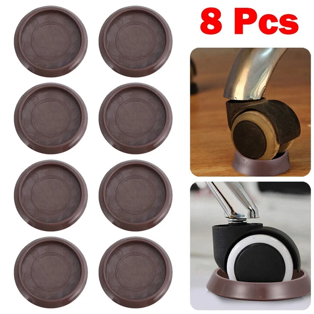 4PCS Durable Roulette Tasse for Plancher Inclus Tapis Kits Stratifié Plastique