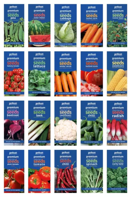 Jamieson Brothers® Fruit & Vegetable Seeds - Grow Your Own  - 20+ Varieties
