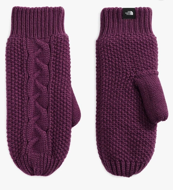 The North Face Cable Minna Mitt Pamplona Purple M/L NWT