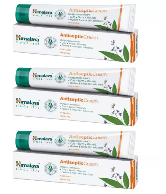 HIMALAYA MULTIPURPOSE  HERBAL ANTISEPTIC CREAM 20gX 3 PACK. AVAILABLE 10 MARCH
