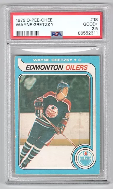 1979-80 O-Pee-Chee #18 Wayne Gretzky Oilers Rookie PSA 2.5