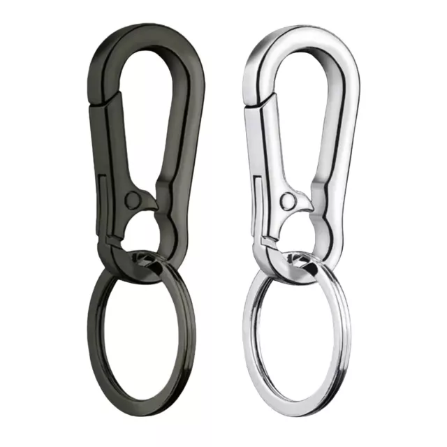 Metall Karabiner Schlüsselanhänger mit Schlüsselring  Metall Karabinerhaken