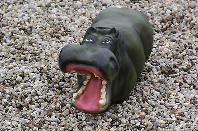 5x Nilpferd Hippo Gartenfigur Tierfigur Gartendeko Skulptur Süß Rarität **TOP** 