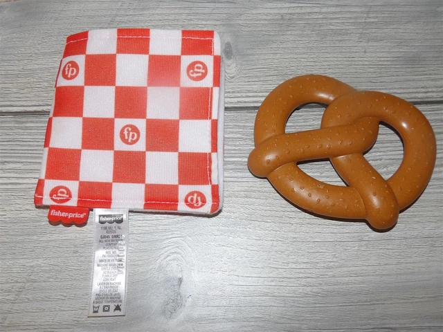 Fisher Price Pretzel Teether with Crinkle Holder for Baby Toddler Excellent Con