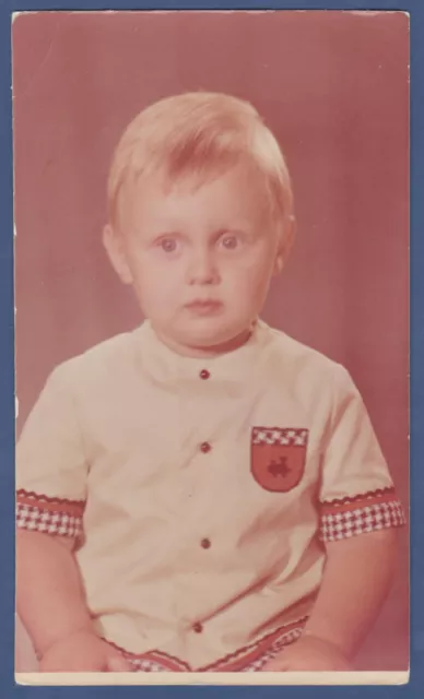 Beautiful Boy in a nice suit, Cute Child Soviet Vintage Photo USSR