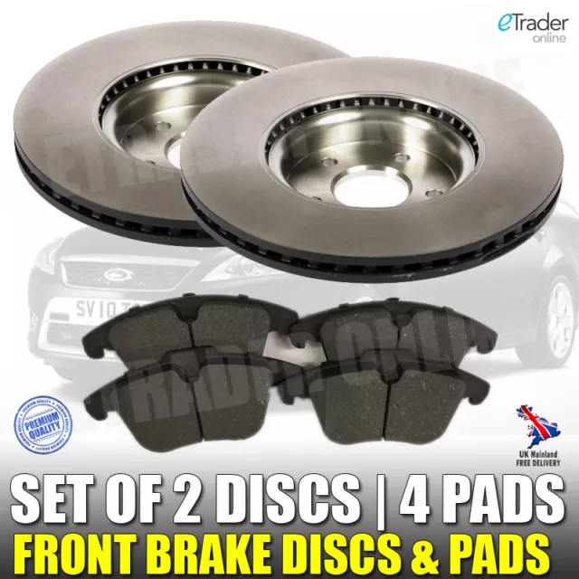 For FORD MONDEO MK4 FRONT BRAKE DISCS AND & PADS 2007-2015 TDCi PREMIUM QUALITY