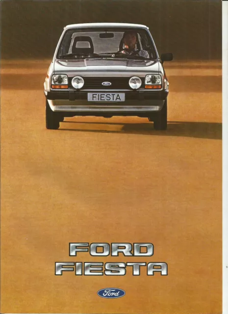 FORD FIESTA - 1982 / catalogue brochure dépliant prospectus publicitaire catalog