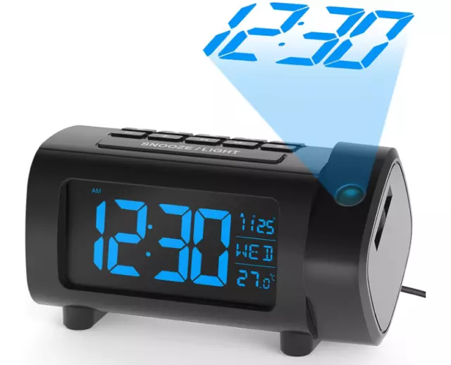 MINI RÉVEIL DIGITAL Horloge Numérique Reveil De Voyage Avec La Fonction De  Snooz EUR 27,90 - PicClick FR