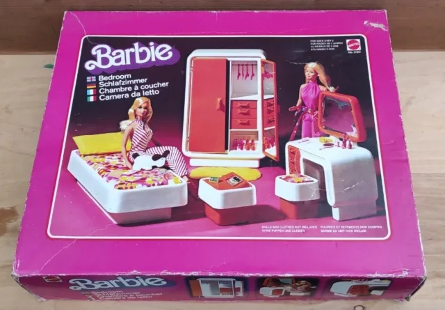 1977 BARBIE Chambre à coucher - ref 2150 Orange Mattel Collection Rétro Vintage 2