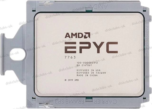 ⚡ AMD EPYC Milan 7C13 CPU – 64 Cores, 2.0GHz (Unlocked, OEM Version Of 7763)
