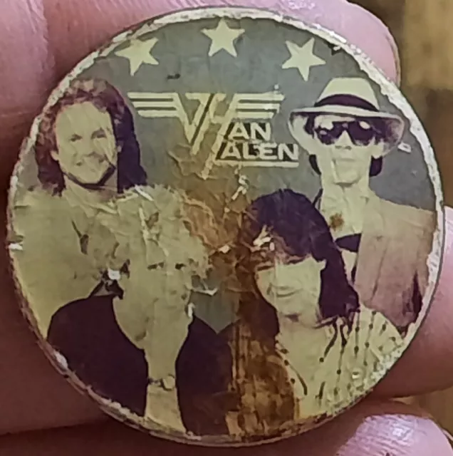 Van Halen Old Russian pin badge Button Singer Musician BAND Vintage rock Pop vtg
