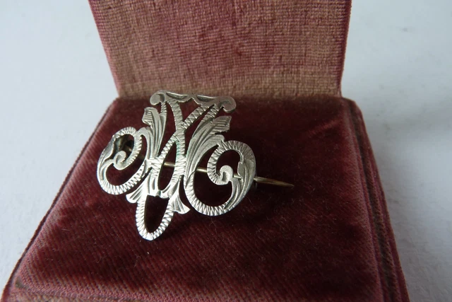 Broche Ancienne étoile De Digne Saint Vincent En Argent Massif 925 - Pentacrine - RARE
