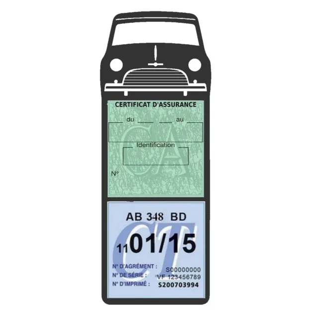PORTE VIGNETTE ASSURANCE Mini 1000 Austin étui voiture méga Stickers auto  rétro EUR 10,29 - PicClick FR