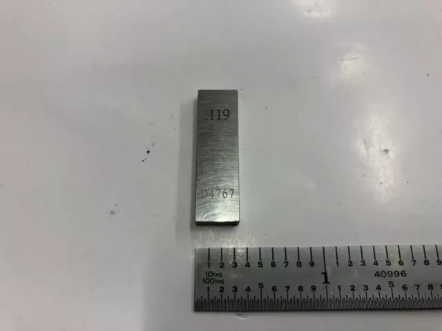 .119 Rectangle Steel Gage Block.