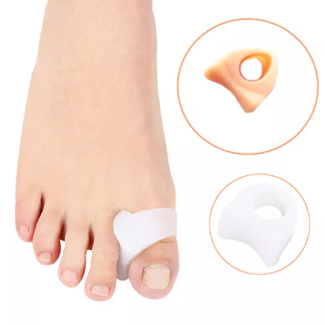 1Pair Silicone Gel Toe Spacer Separator Straightene Spreader Bunion Pain-7H