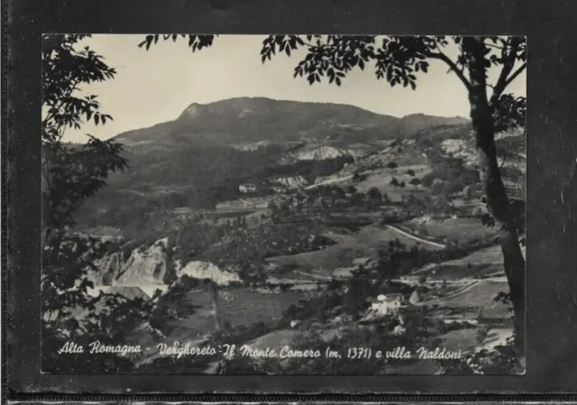 770 Cartolina VERGHERETO Il Monte Comero e Villa Naldoni 1956 Ed.Stoppa Tarcisio