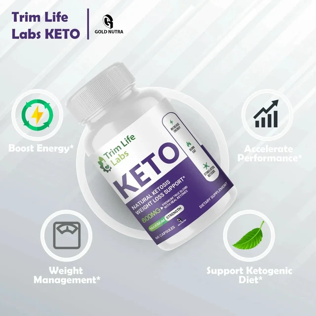 TRIM LIFE LABS Cetogénica Pastillas,Avanzado Fórmula,Max Fuerza Oficial 60ct EUR 41,69 PicClick ES