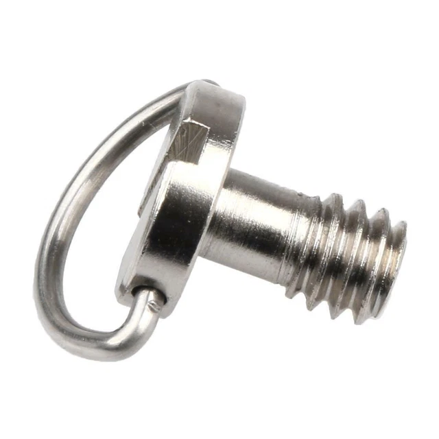 Vite in ferro con anello da 1/4 "per la fotografia della piastra di rilascio