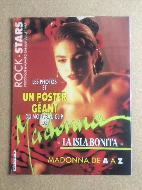 MADONNA Original Vintage French Postermag Juin-Juillet 1987