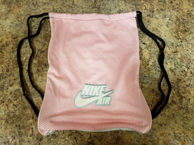 SAC À CORDON de serrage Nike sac à dos rose noir blanc femmes filles sport gymnastique  école EUR 22,09 - PicClick FR