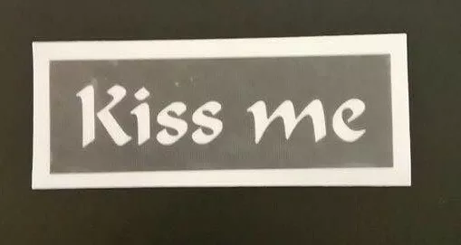 10 - 400 Kiss Me word stencils for glitter tattoo / airbrush Hen night party
