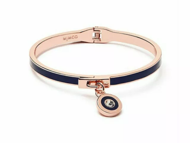 Mimco Cumulus Black Rose Gold Bangle Bracelet RRP $69.95 BNWT