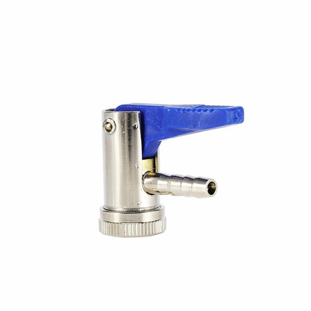 6mm Car Motorbik Tyre Airline Inflator Valve Tire Air Chuck Connector w/ Clip On