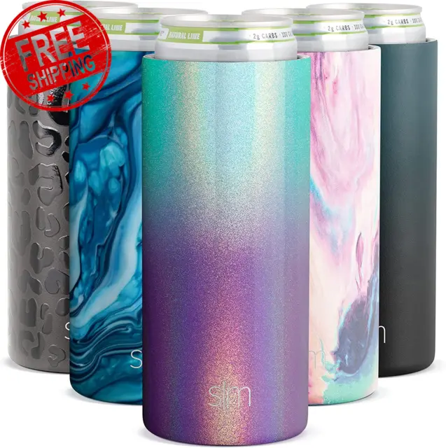 Red Suricata Grey Insulated Slim Cooler - Fits 10 Drink Cans - 2