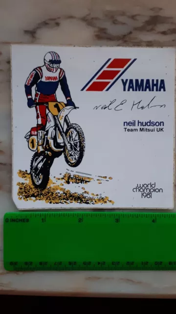 Neil Hudson Team Yamaha Vintage motocross sticker motocross racing