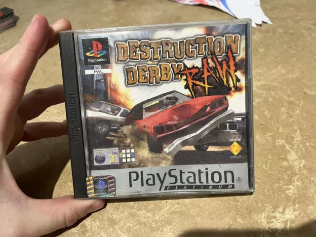 Destruction Derby: Raw Video Game Sony PlayStation PS1 PS2 PAL