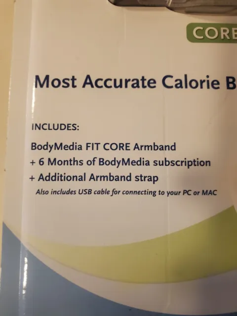 Bodybugg by Body Media Core Armband Weight Loss Control System New Sealed 3