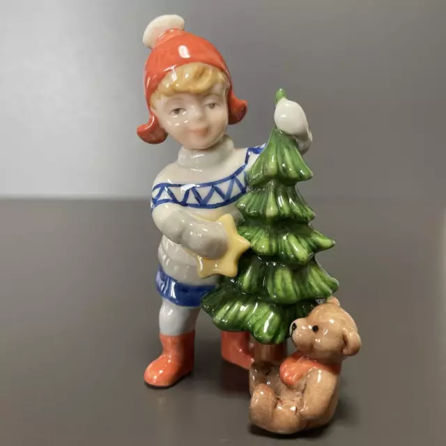 Royal Copenhagen Girl with a Fir Tree Elegant Graceful Formal Luxury Denmark JP