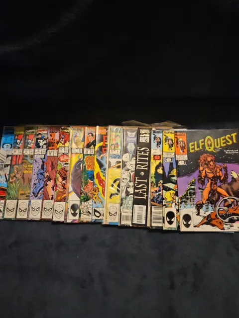 Marvel Comic Lot Of 15 Various Characters Elf Quest,punisher,dare Devil And More