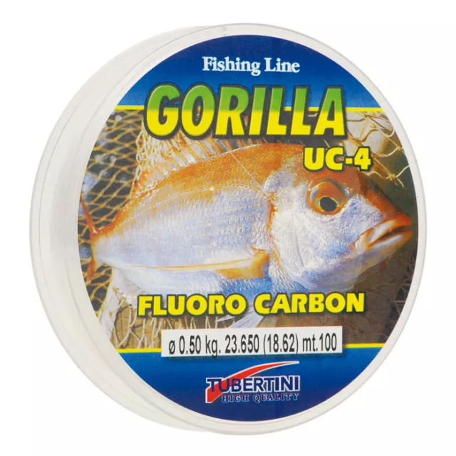 Fluorocarbono Tubertini Gorilla UC 4 Monofilamento 0,18 MM Hilo 100 MT Pesca