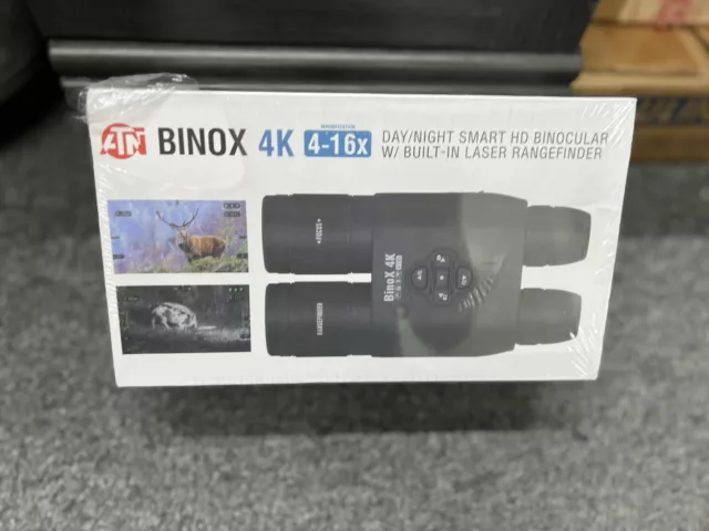 ATN DGBNBN4KLRF BinoX 4K 4-16x Smart HD Binocular - Black