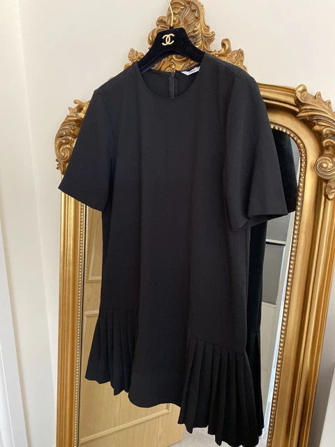 open lace back dress Iris Pleated Long Sleeve Mini  Rebecca Minkoff