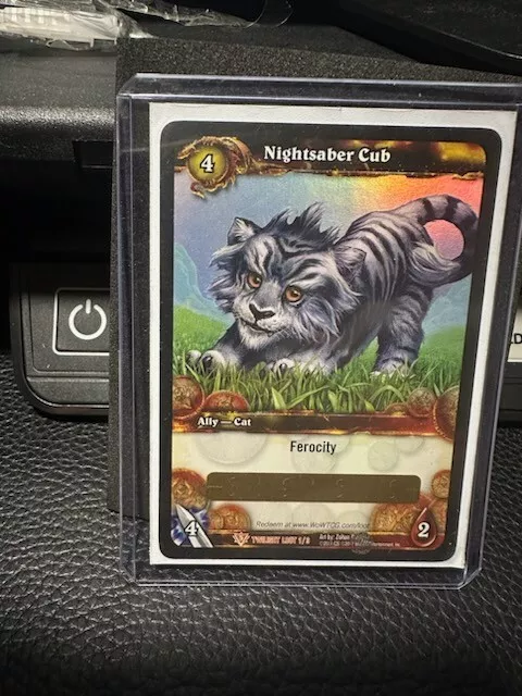 World of Warcraft - Nightsaber Cub - Unscratched Loot Card